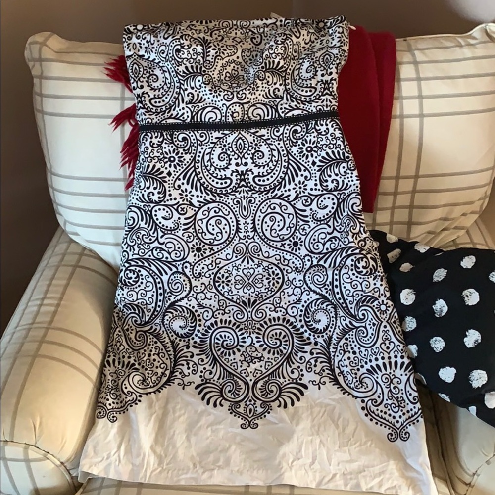 Strapless knee length dress